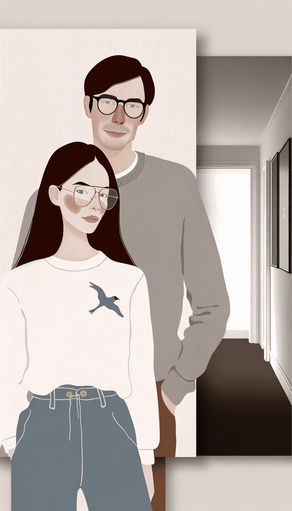 Portada Historia de Amor en acuarela generada con IA